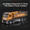 1/32 DUMP TRUCK Model Toys Car Alloy Diecast Engineering Vehicle Metal Body Rubber Tires Sound Light Pull Back Toy Birthday Gift