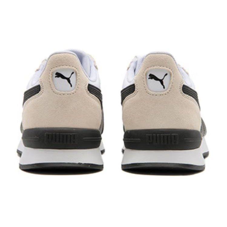Puma Rider Future Fabric Cow Split Leather Synthetic Lightweight Woven Low Top Lifestyle Casual Shoes Unisex Sneaker White Beige Black 392899-02