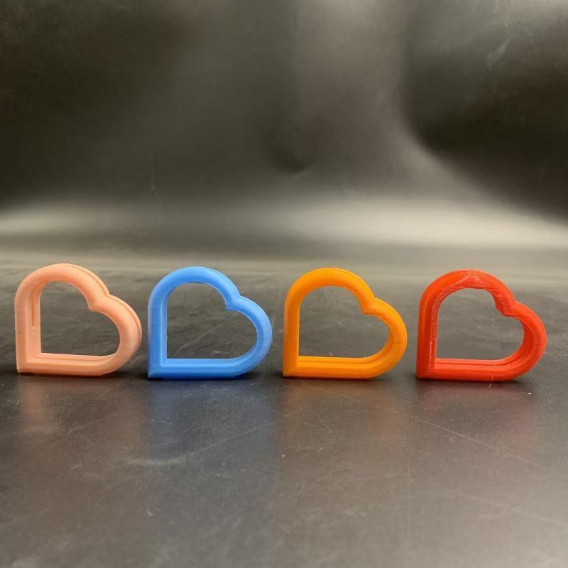 Heart Ring Shape Desktop Photo Holder Decorative Frame Stand For Home Bedroom Instant Photo Display