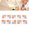1:12 Dollhouse Flooring Wooden Colorful Decorative Miniature Doll House Floor Tiles 30 Pieces