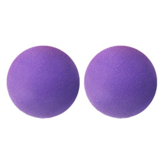 2Pcs 60mm Elastic Solid Color EVA Golf Practice Balls for Outdoor Sports