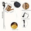 Metal Material Watering Can Lights Solar Powered Vintage Garden Decor  Outdoor Yard Decoration