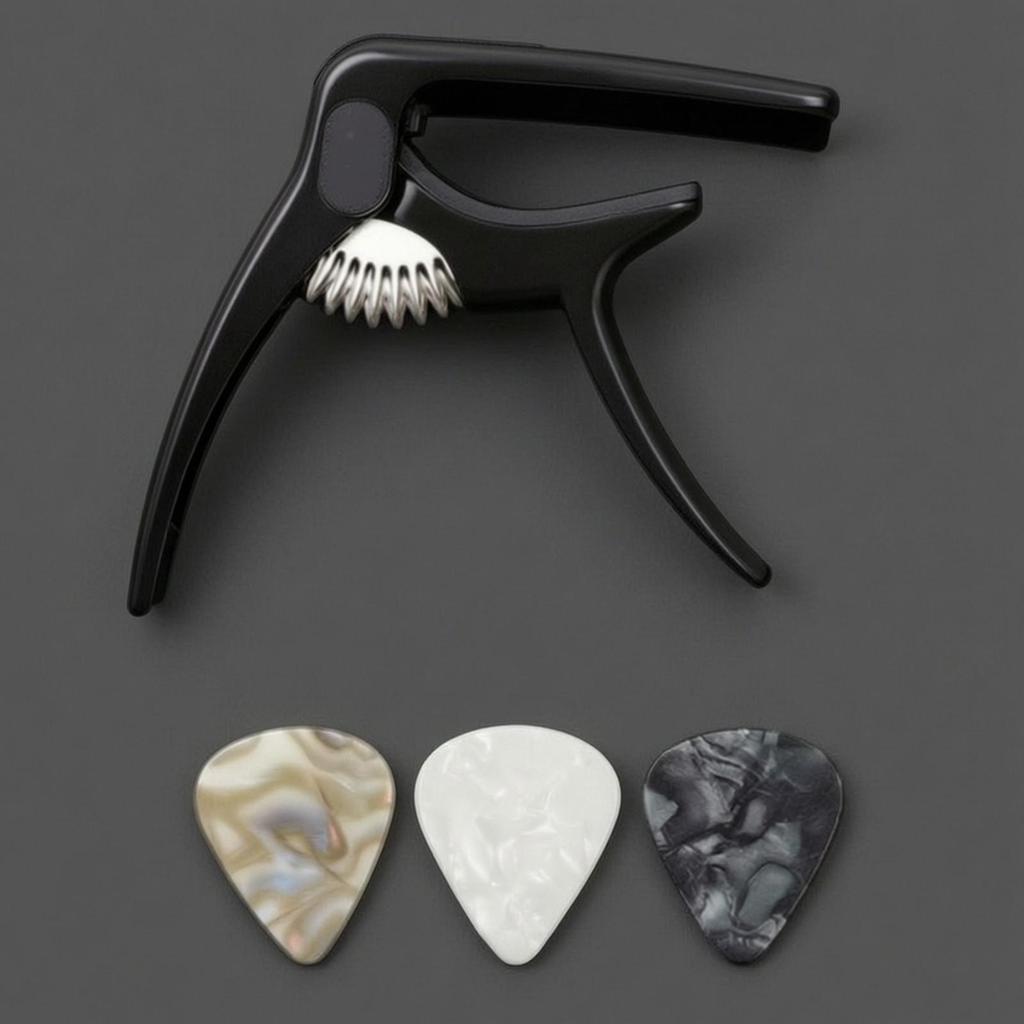 Guitar Clamp Silicone-Padded Accessory Universal for Acoustic Guitars