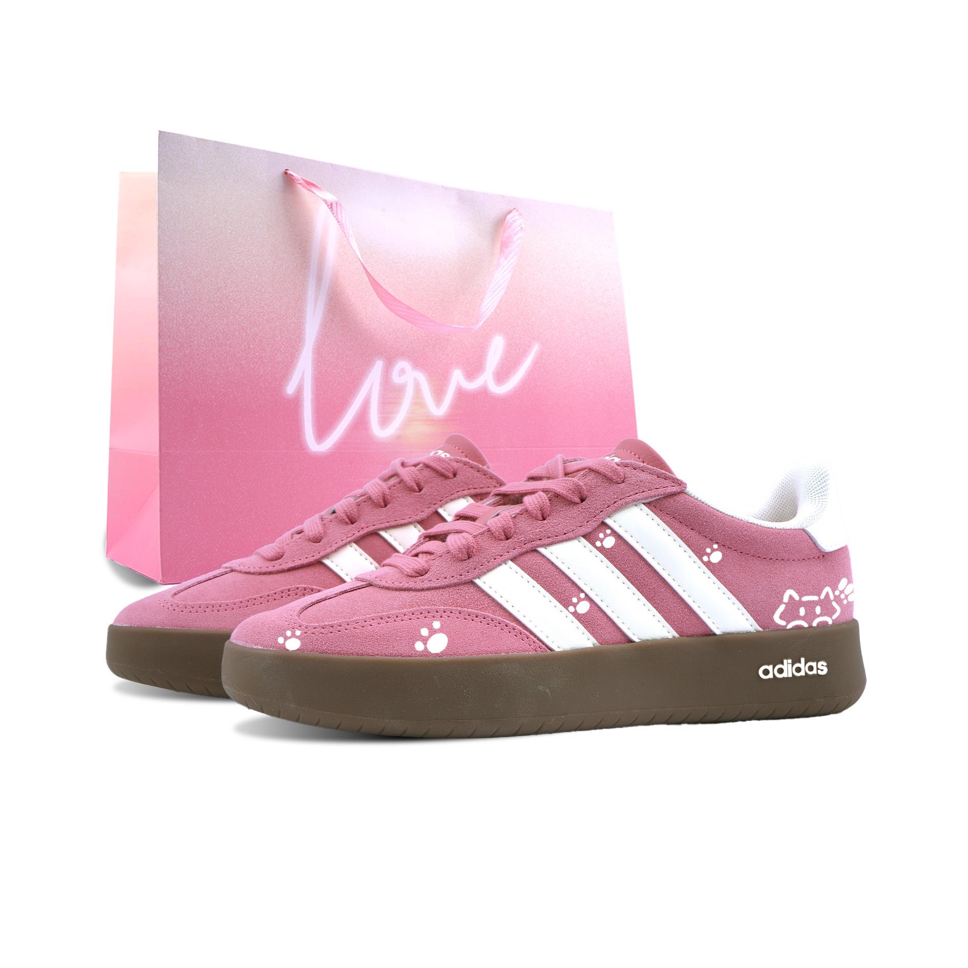 Adidas BARREDA Abrasion Resistant Support Height Increasing Low top German Army Trainers Unisex JQ4237(Team1156-SBOX) 36