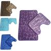 Colorful Pebbles Bath Mat And Pedestal Memory Foam Set Cozy Non-slip Bathroom Essentials