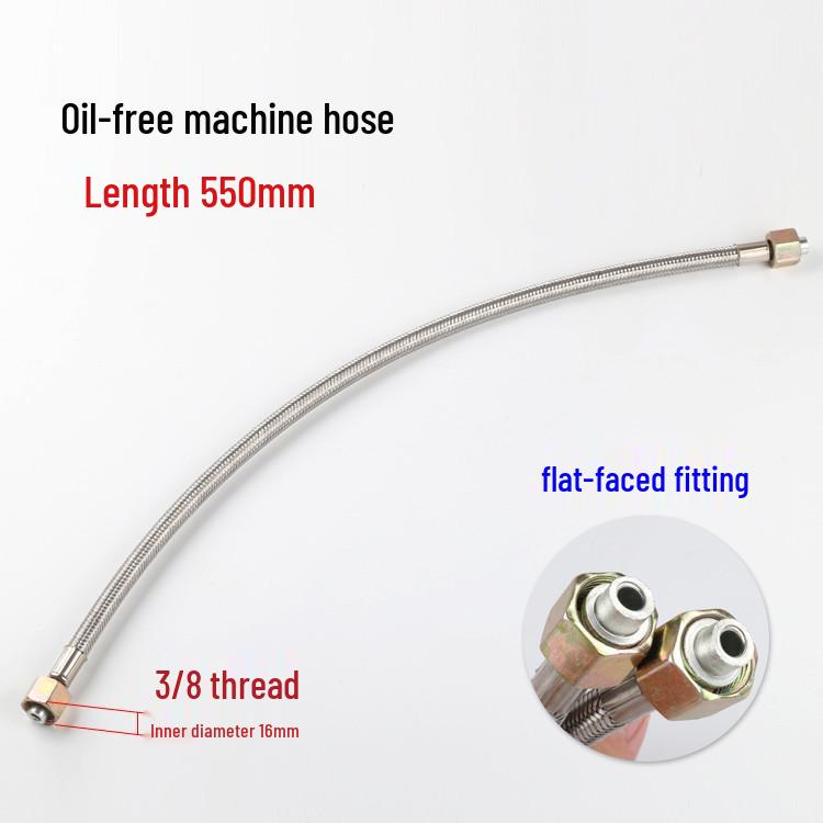 Compact Oil-Free Silent Air Compressor Kit with Elbow, One-Way Valve, Pressure Switch, Aluminum Tube, and Copper Intake Tube