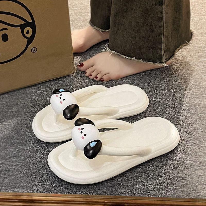 

Дышащие пляжные шлепанцы, летние новые милые шлепанцы в виде щенка, женские модные утепленные тапочки 36 -37 [suitable for 35-36 feet]