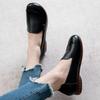 Women Shoes Genuine Leather Flat Slip On Loafers Non Slip Shoes Soft Breathable Flats Women Outdoor Summer Shoes Casual