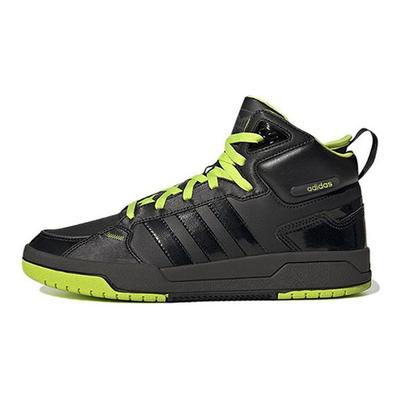 Neo 100DB Leather Trendy Casual Non-Slip Shock Absorbing Wear-Resistant Mid-Top Skate Shoes Unisex Skate Shoes Black Green ID1491