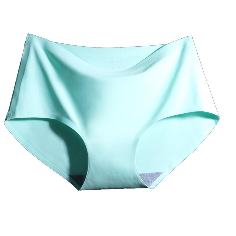 CINOON Majtki bezszwowe Oddychające majtki z lodowego jedwabiu Comfort Intimates Figi z niskim stanem 10 kolorów majtek