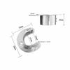 High Quality Stainless Steel Flange Seat Fixed Tube Hook Wardrobe Hanger Rod Rod Support Support Bracket Hardware Accessories