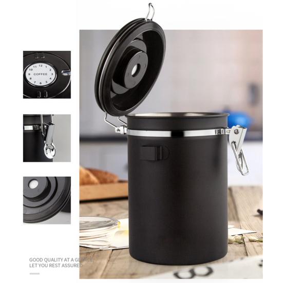 Airtight Sealed Can Coffee Canister Sugar Tea Jar Date Keeper Storage Container