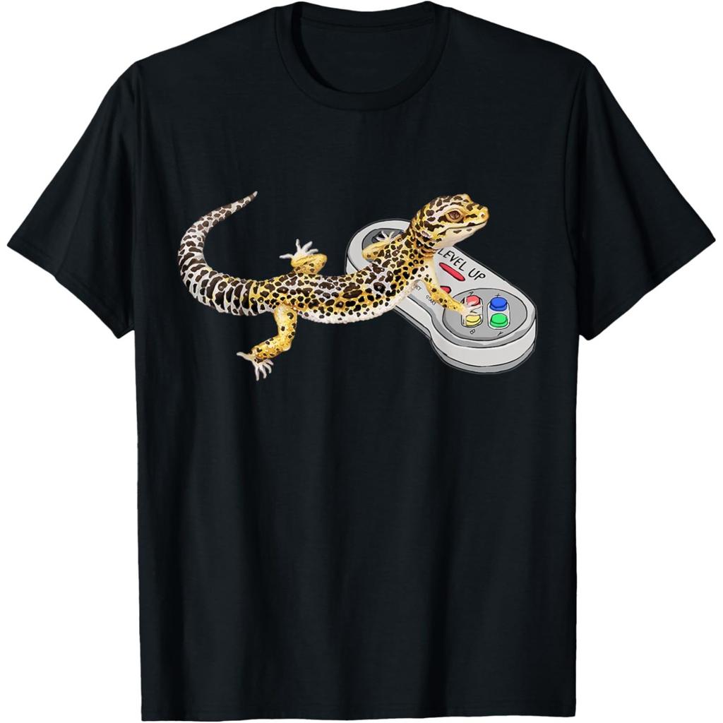 Kawaii Leopard Geckos of The World T Shirts Men Women Christmas Gift Streetwear Tee Shirt Short Sleeve Unisex Loose Clothing