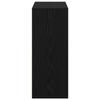 Black Oak Effect Sideboard with Drawers 60 x 33.5 x 84 cm