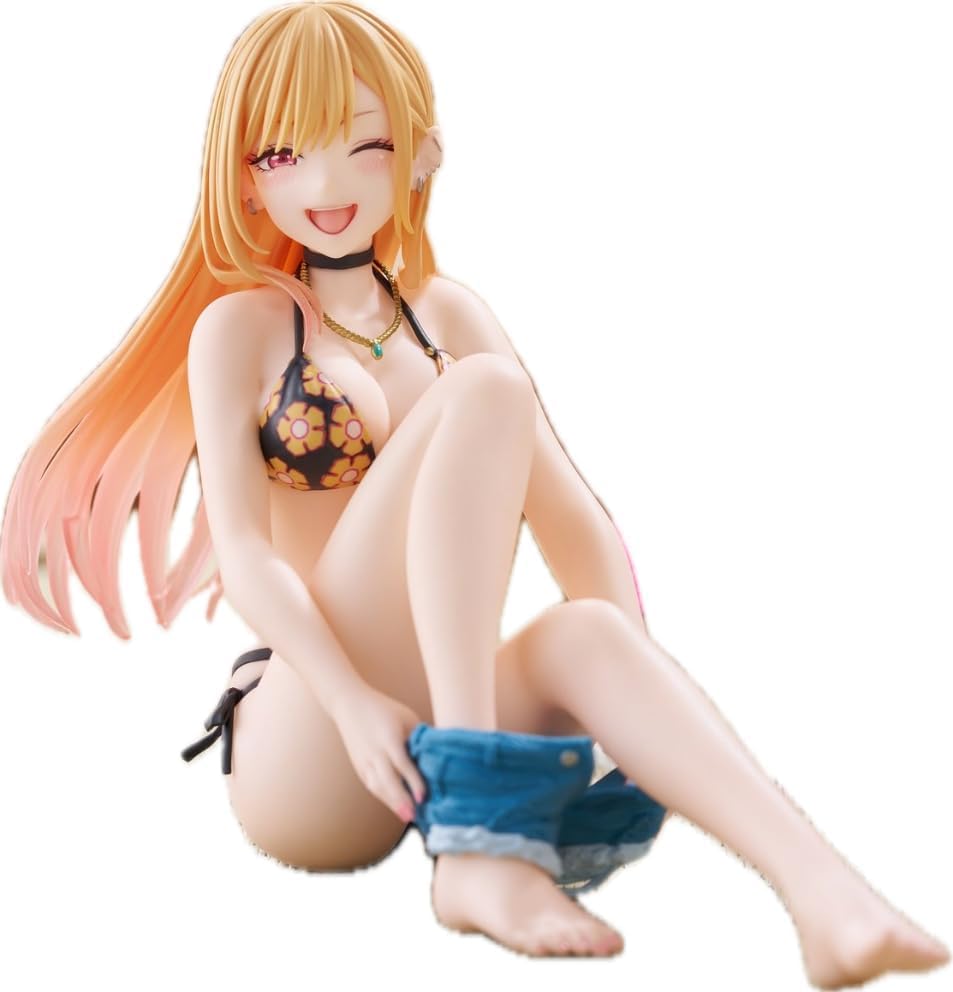 Kitagawa Marin Figure, Swimsuit Ver., That Dress-Up Doll in Love, Desktop Cute, Approximately 13cm Long