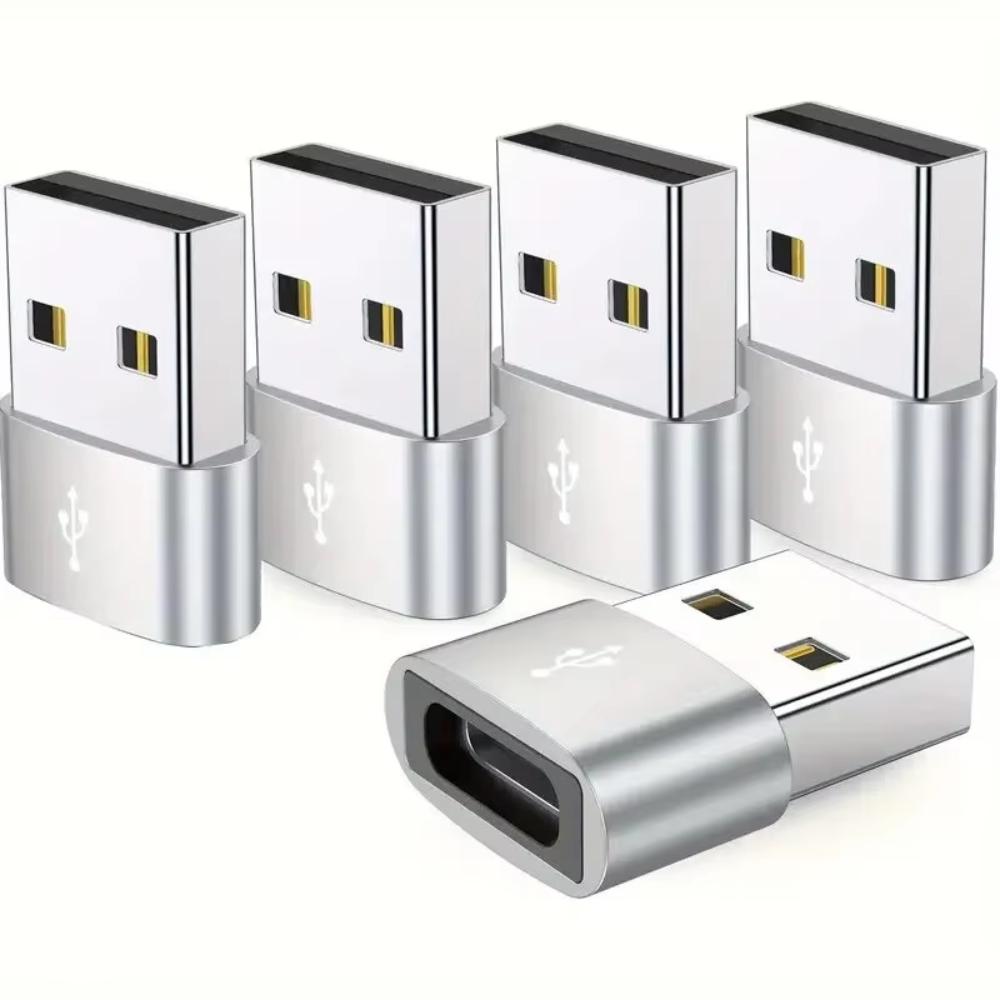 5pcs Portable OTG Data Adapter Mini USB Receiver Adapter USB Type C Adapter  Mobile Phone