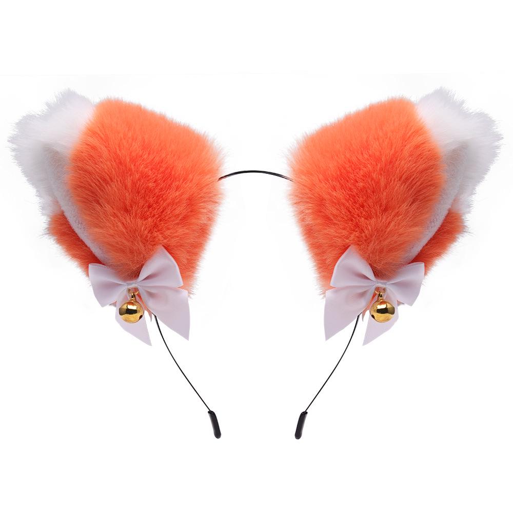 Cat Ears Bell Headband - Cosplay Catwoman Hair Accessory for Christmas & Halloween