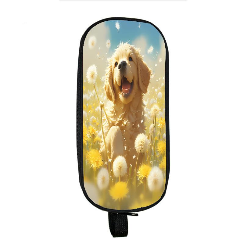 Capybara Cat Dog Pencil Cases Horse Tiger Panda Pencil Bag Wolf Pouch Holder Box for Girls Office Student Stationery Organizer School Supplies