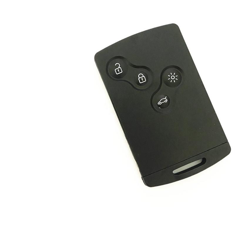 NO LOGO! 4 button remote key card keyless smart key 433mhz 4A PCF7945/PCF7953 chip for Renault Clio 4 Key captur key After 2013