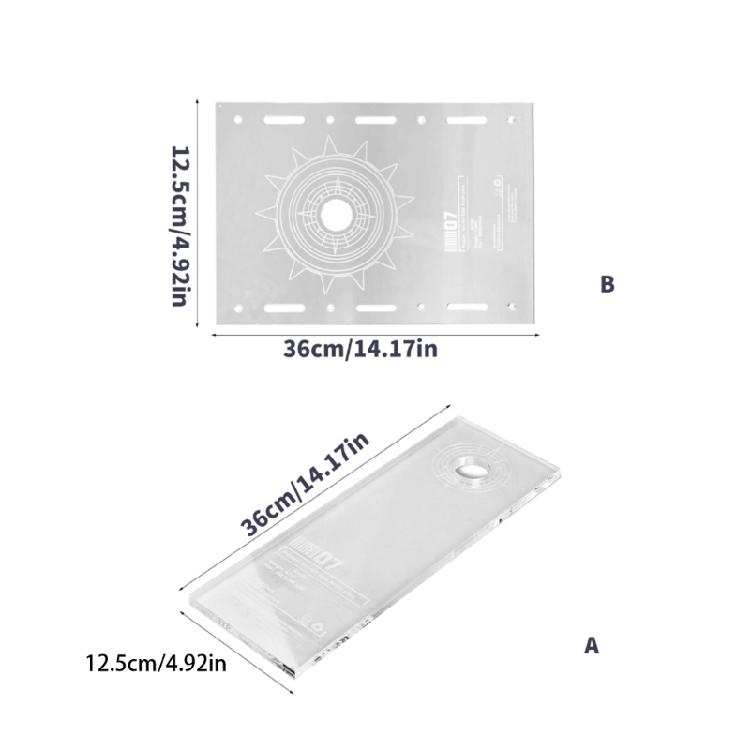 Camping Table Extension Panel Acrylic Clear Table Board Portable Clear IGT Table Board for Camping Light Enduring