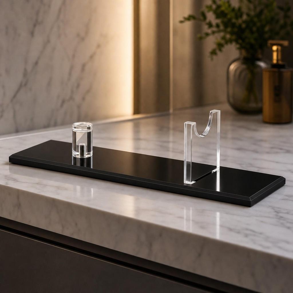 Blade Display Stand Stable Acrylic Horizontal Space-Saving for