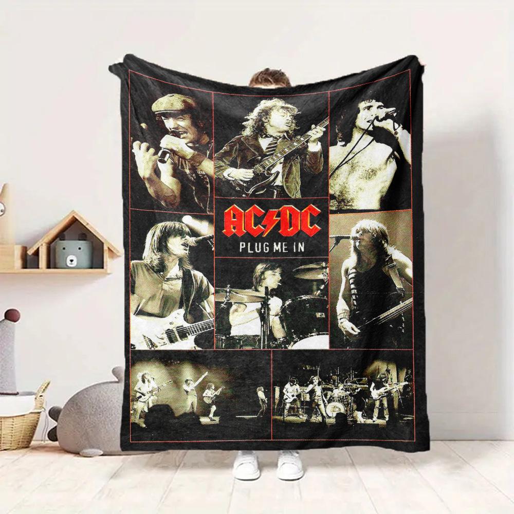 Coperta di Flanella Acdc Coperta da Divano Morbida Calda Letto Divano Campeggio Auto Decorazione Casa Regalo di Natale Unico C930257