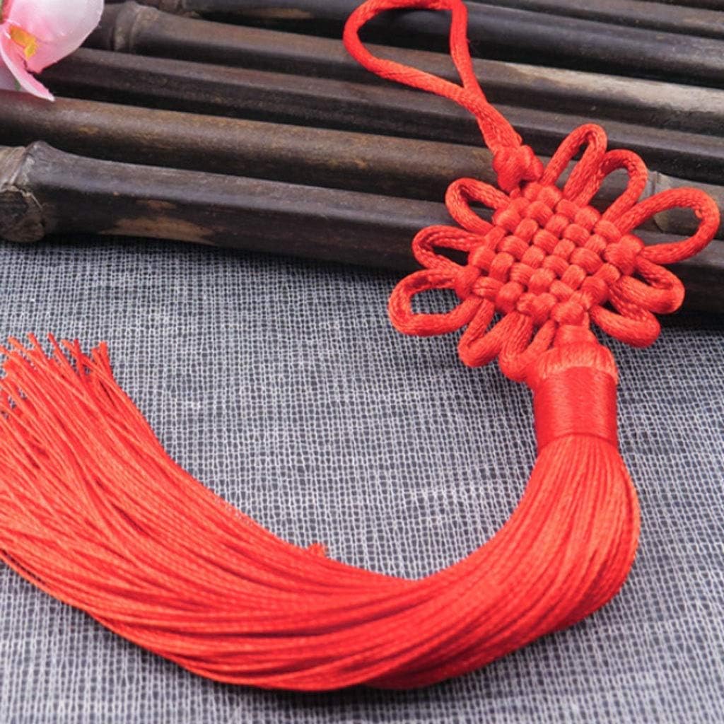 Chinese Knot Wall Hanging Tassel Lucky Feng Shui Door Decor Braided Classic Ornament Asian Home Decor Living Room Festival Gift