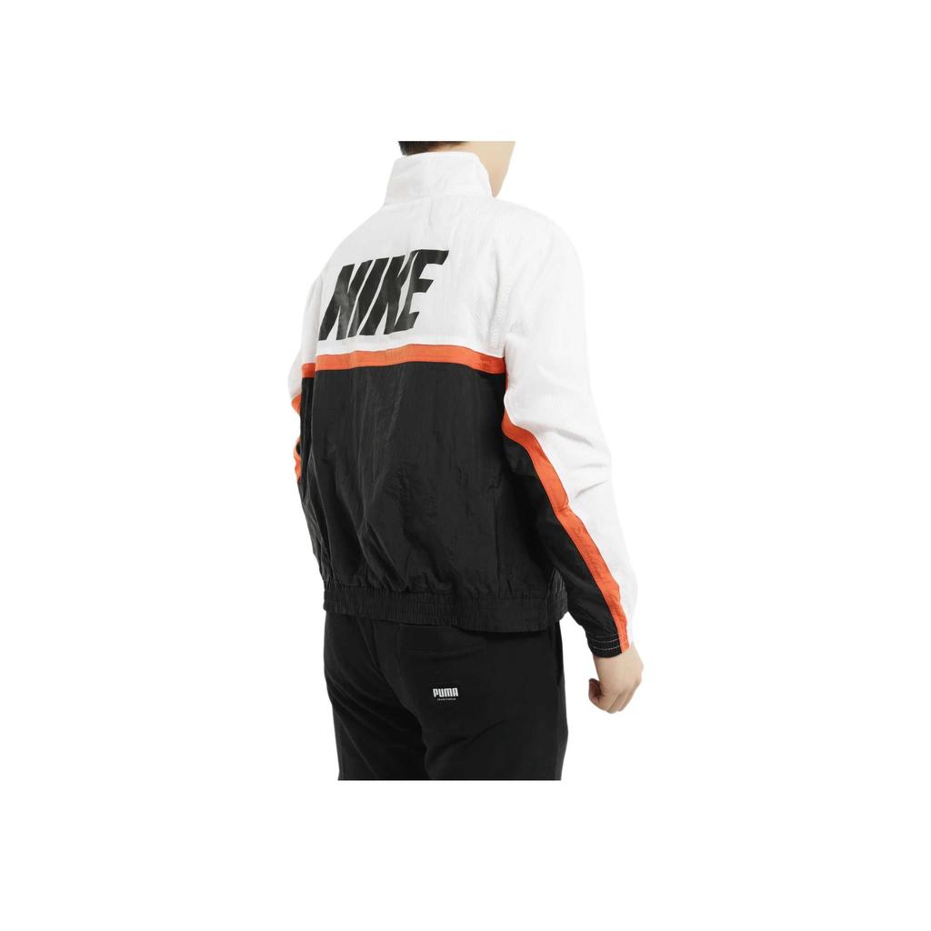 Nike Throwback Woven Basketball Jacket Pánské bundy Černá Bílá AV9756-100