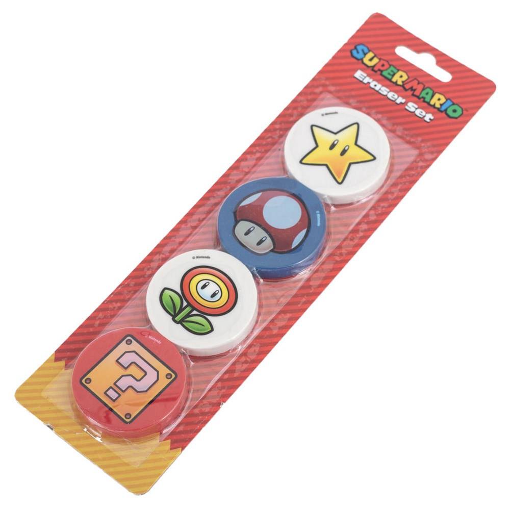 Super Mario Erasers (Pack of 4)