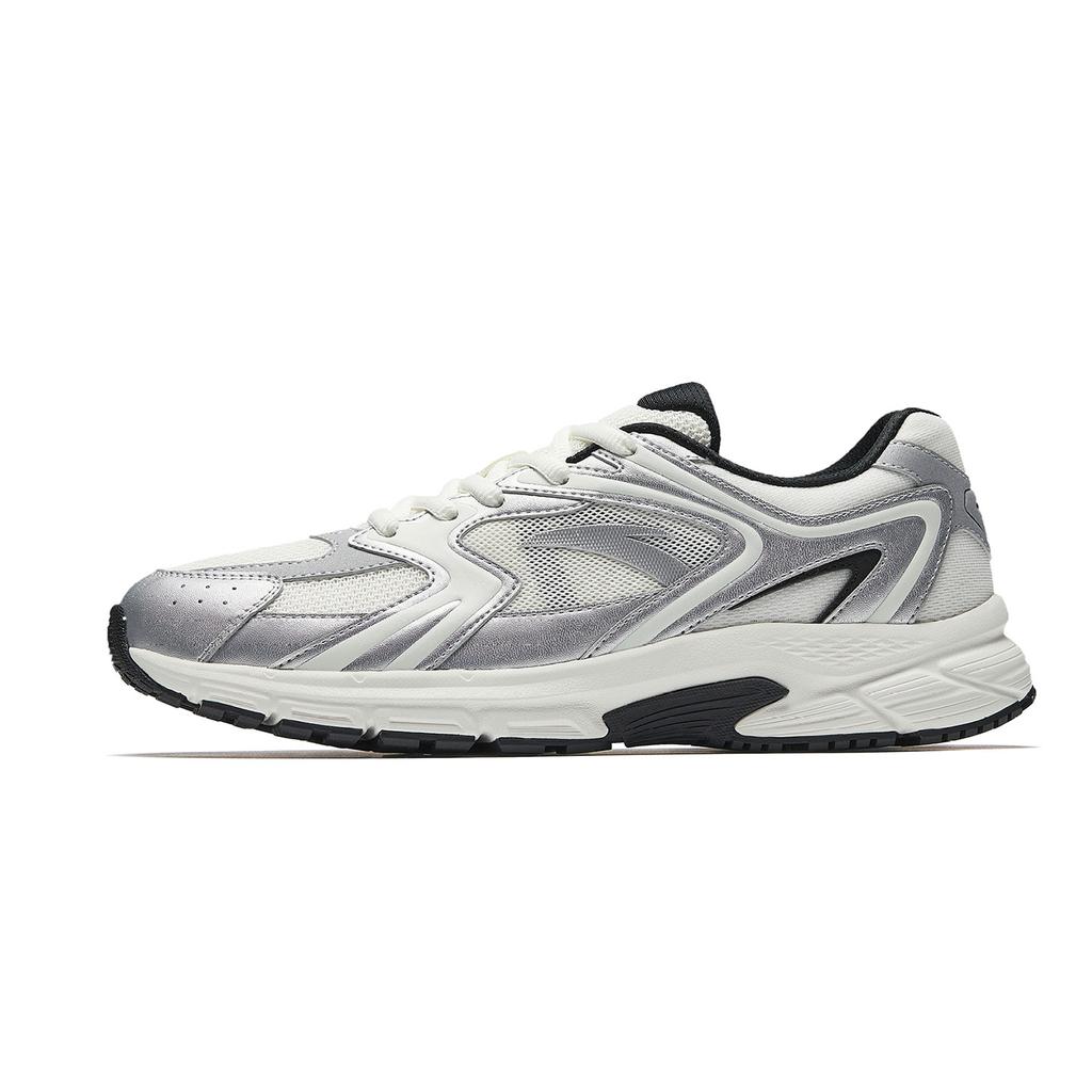 Anta AT952 V5 Comfortable Sports Shock Absorbing Wear Resistant Low Top Casual Running Shoes Men sneaker White Silver Black 912625592-2