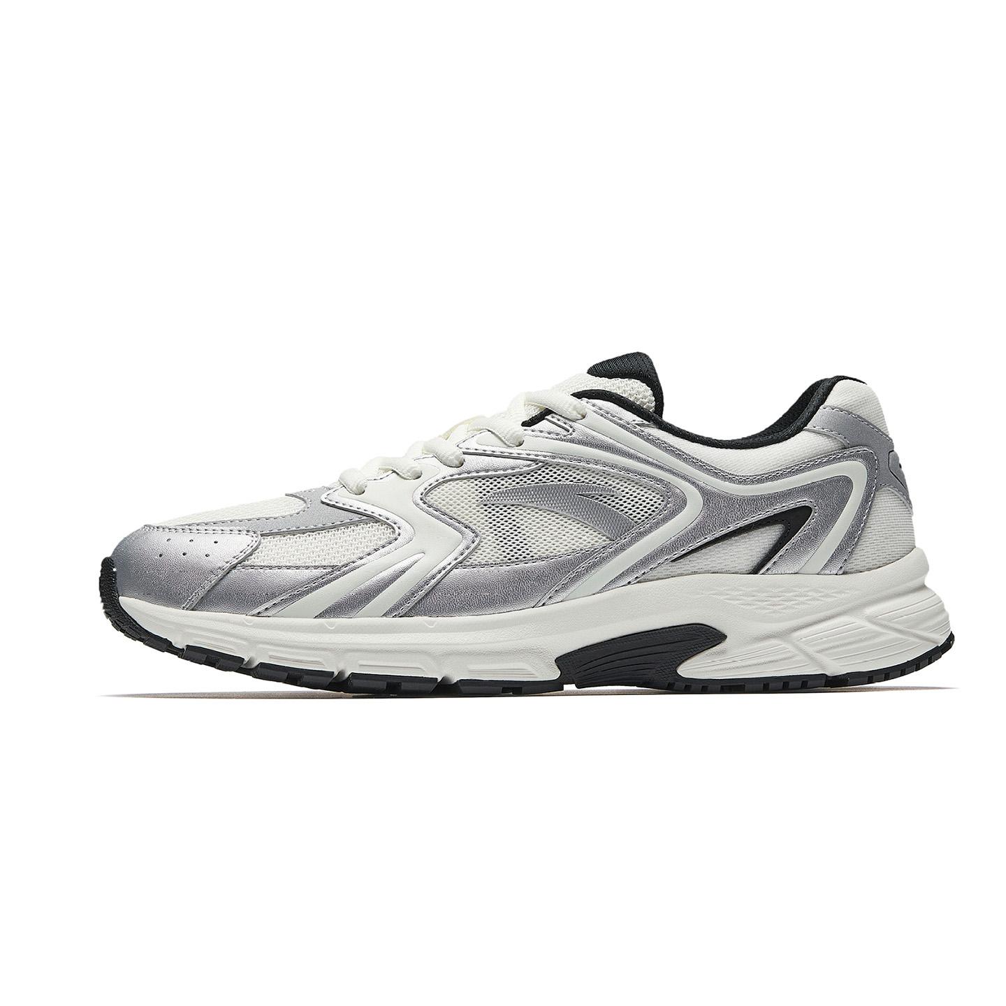 Anta AT952 V5 Comfortable Sports Shock Absorbing Wear Resistant Low Top Casual Running Shoes Men sneaker White Silver Black 912625592-2 39