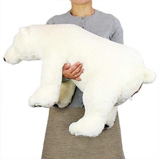 Colorata Polar Bear Plush Toy (Realistic Animal FamilySoft Touch) Realistic Animal Bear Plush Toy Doll Gift Present Birthday (Twice Checked)