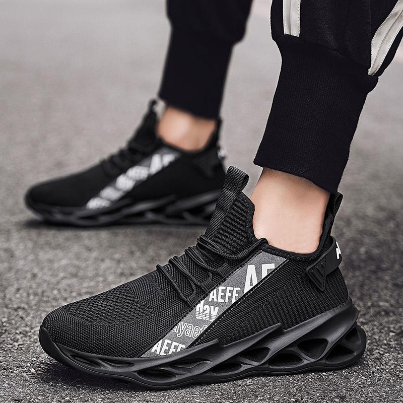 Pantofi sport pentru bărbați, pantofi de tenis, pantofi sport de vară, pantofi sport cu talpă groasă și plasă, pantofi sport confortabili și confortabili pentru bărbați