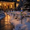 Christmas Tree Stake Lights Outdoor - Festive Holiday Decoration for Garden, Yard,