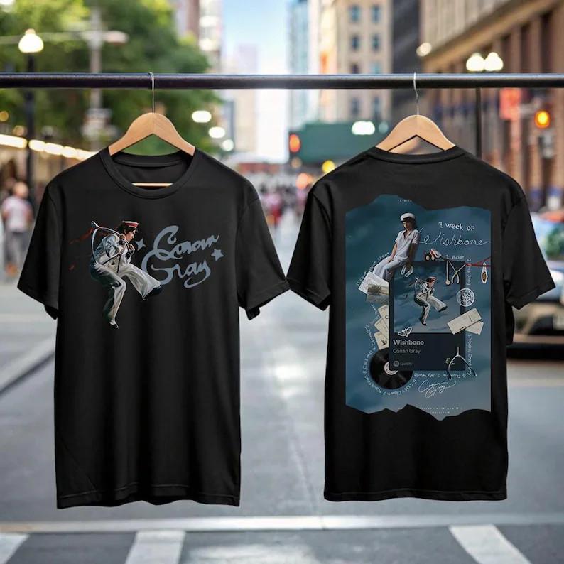 Conan Gray Inspired Wishbone Shirt Indie Pop Aesthetic Graphic T-Shirt Unisex T-Shirt L