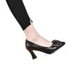 2025 New Versatile Temperament Commuter Black Pointed Gentle Shoes Women's Evening Breeze with Skirt Women's Fashion Shoes