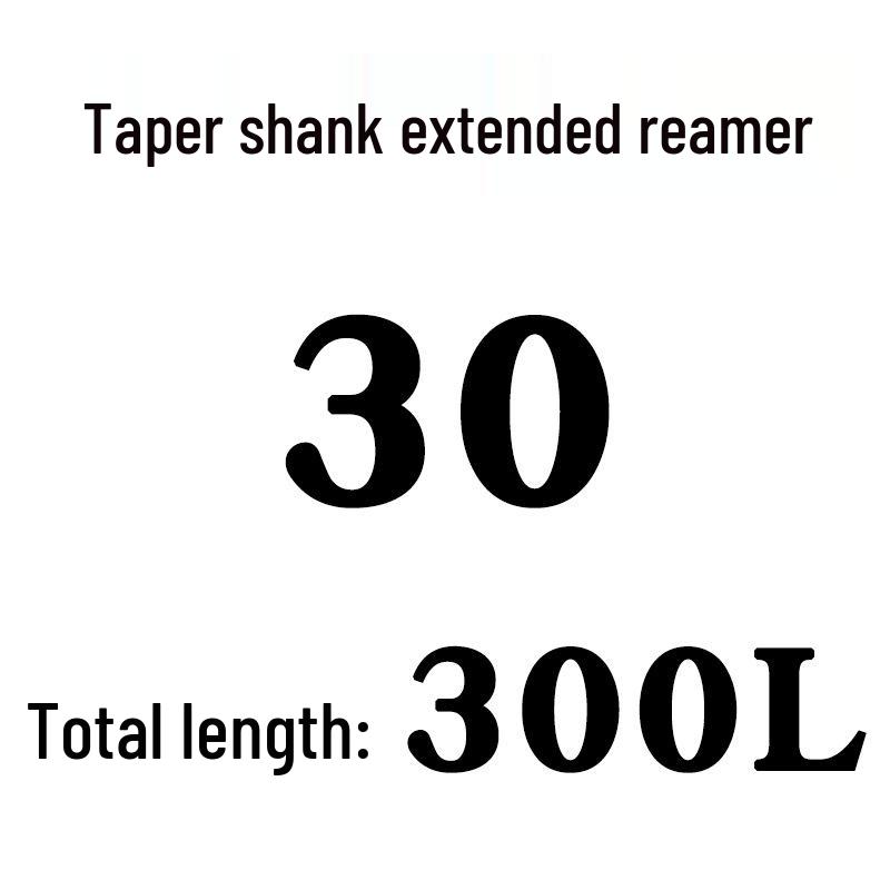 Extra Long High-Speed Steel Taper Shank Machine Reamer for Deep Holes, Sizes 16, 18, 20, 22, 24, 25, 30, 40