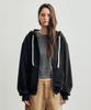 Citta Every Day Logo Stitch Hoodie Zip-Up_Cto142(Black)