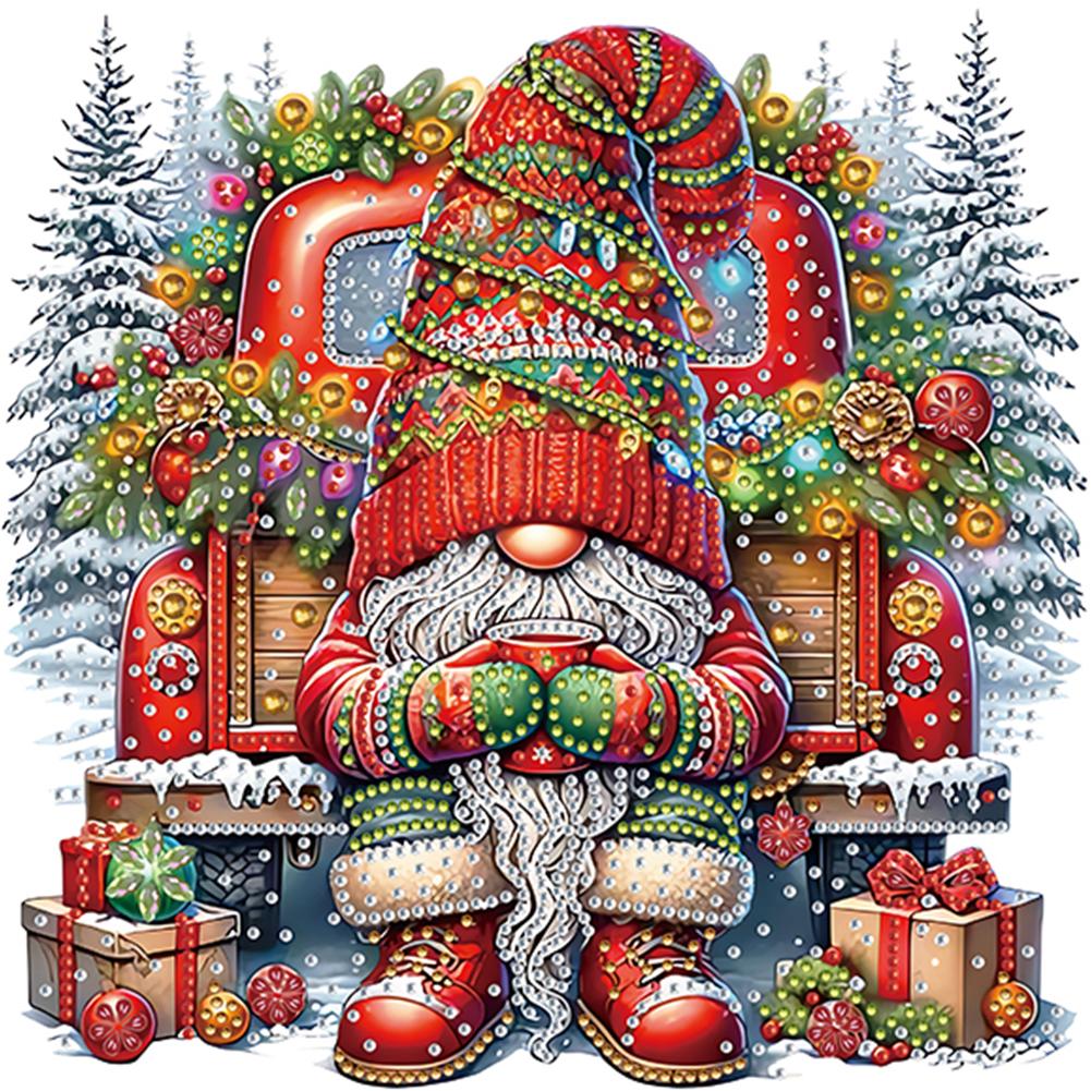 Christmas 5D DIY Special Shape Crystal Partial Diamond Painting Kit Home Decor