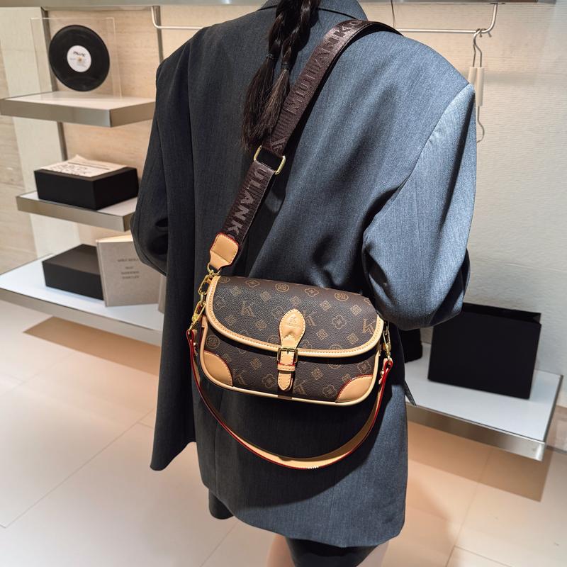 Women PU Leather Handbags Saddle Bag Fashion Ladies Small Shoulder Bag Casual Female Crossbody Bags for Women