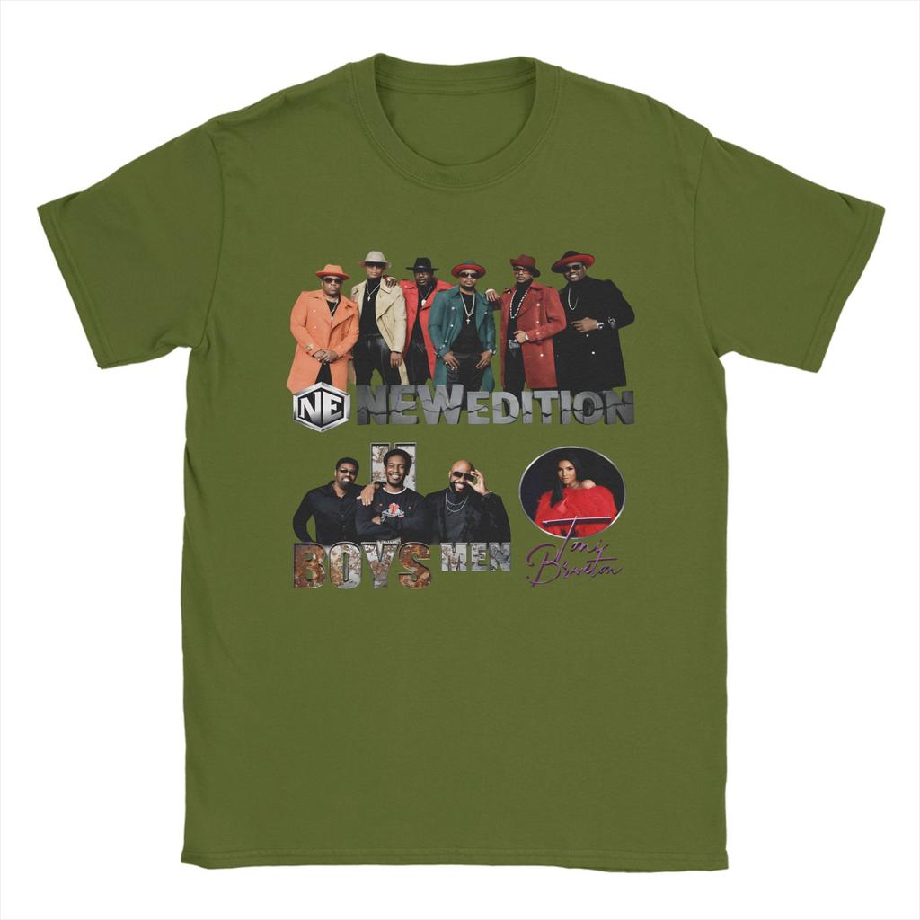 Mens Womens New Edition Way Tour 2026 Vintage RB Concert Shirt Cotton New Arrival Tee Shirts  Top Clothing