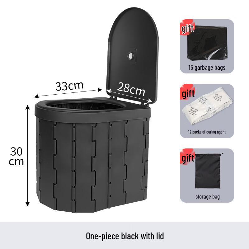 Portable Foldable Car Emergency Toilet 29*9*36cm