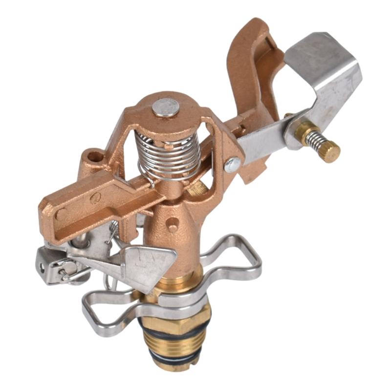 Professional Brass Rotating Sprinkler Angled Adjustment For Large Yard Landscape