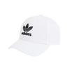 Adidas Originals Adicolor Series Logo 3D Embroidery Outdoor Sports Sunshade Cotton Baseball Cap Unisex Hats White FJ2544