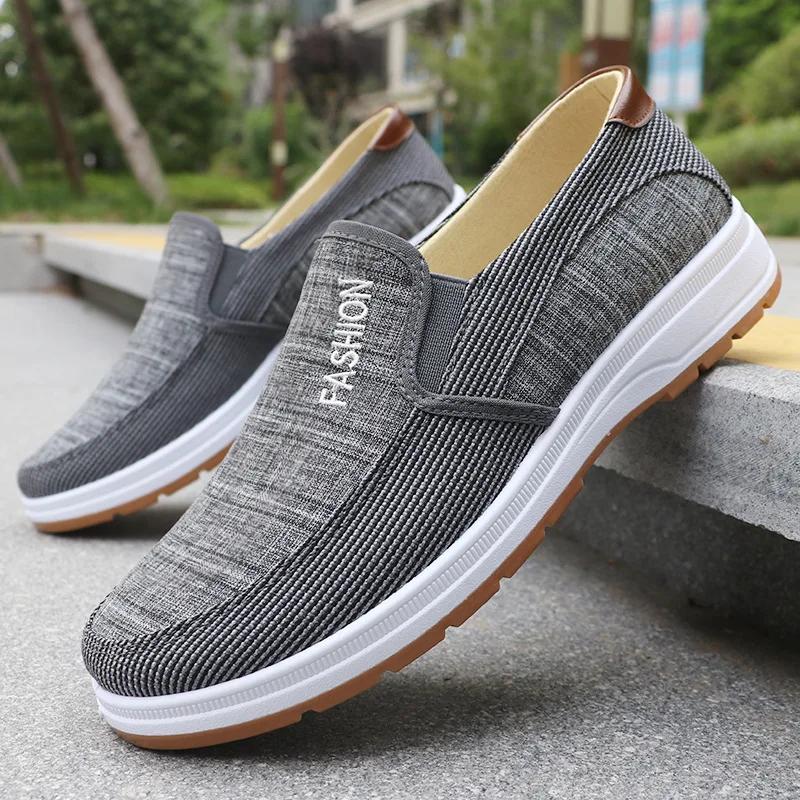 Men Casual Sports Shoes Summer Canvas Shoes Men Shoes Comfortable and Breathable Old Beijing Cloth Shoes Work Shoes