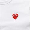 Comme Des Gar Ons Play Red Heart Wappen Long Sleeve Tee Ax T118 051