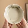 Jiu Mu Qing Ceramic Petal Tea Saucer
