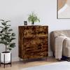 Vidaxl Cabinet, Smoked Oak, 69.5X34X90 Cm, Wood-Based Material
