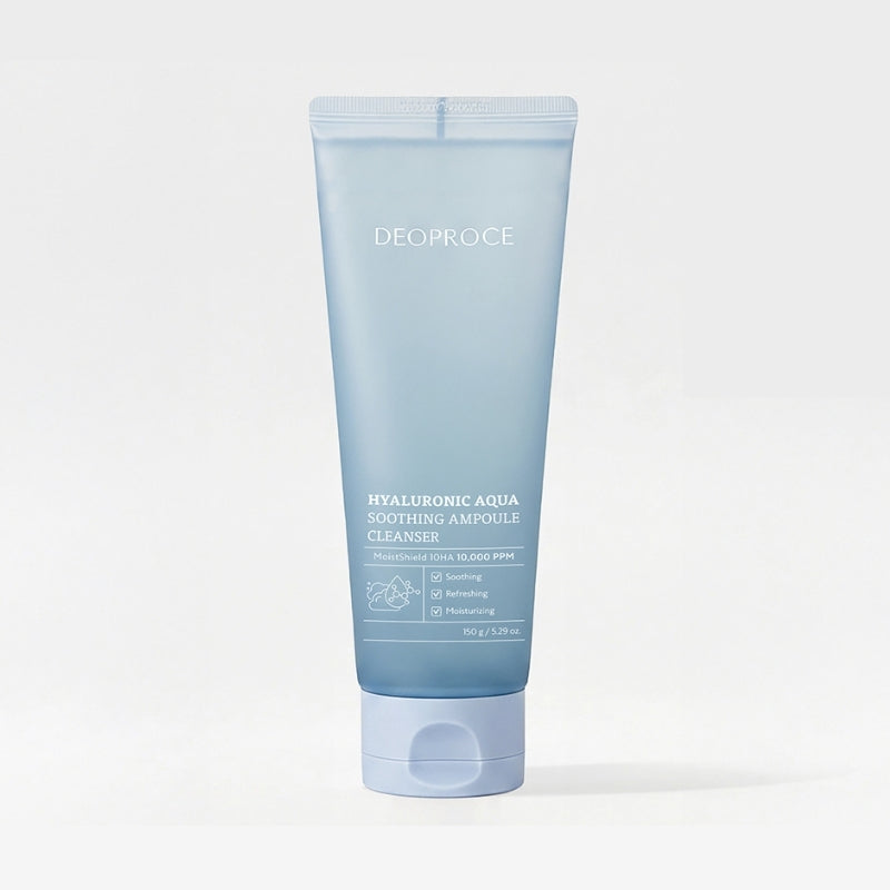 Deoproce Hyaluronic Aqua Soothing Ampoule Cleanser 150g*1Pc/2Pcs/3Pcs