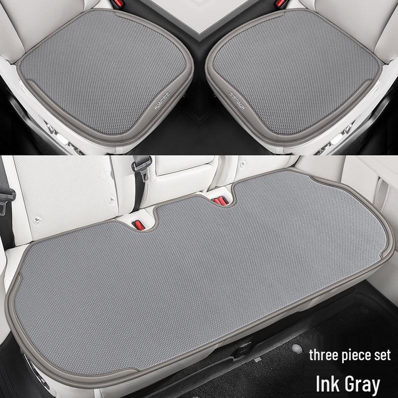 2026 New Ice Linen Car Seat Cushion Set: Breathable Ventilated Three-Piece or Seven-Piece for Spring/Summer